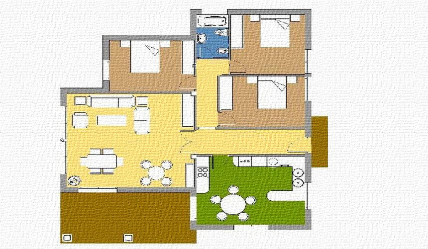 The floor plan